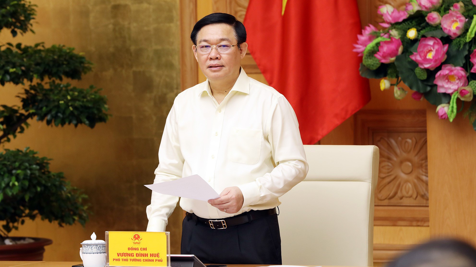 Phó thủ tướng phát biểu khai mạc cuộc họp - Ảnh: Thành Chung 