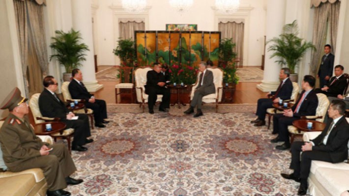 Những hình ảnh đầu tiên của ông Trump và ông Kim Jong Un ở Singapore - Ảnh 6.