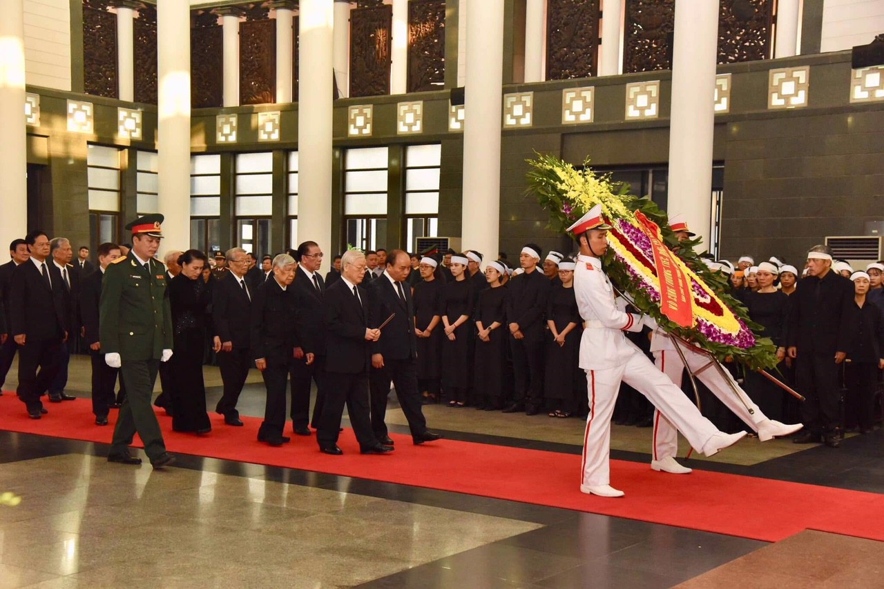 Hình ảnh lễ viếng nguyên Tổng bí thư Đỗ Mười - Ảnh 3.