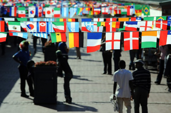 Nam Phi rộn ràng chuẩn bị cho World Cup 2010 - Ảnh: Getty.