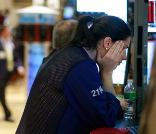 Chứng khoán Mỹ đã có phiên sụt giảm điểm mạnh nhất kể từ đầu tháng 6 đến nay - Ảnh: Getty Images.