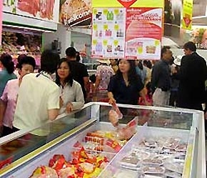 Hình ảnh tại siêu thị Wellcome.