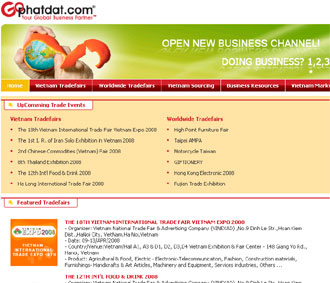 Hội chợ thương mại trực tuyến Vietnam Expo online sẽ diễn ra cùng thời điểm với Vietnam Expo 2008.