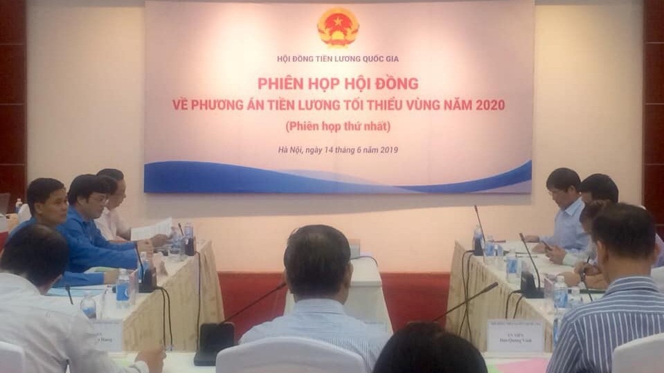 Phiên họp kín đầu tiên của Hội đồng Tiền lương quốc gia diễn ra ngày 14/6. 