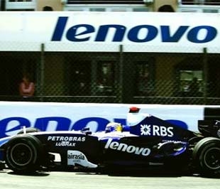 Để quảng bá thương hiệu, Lenovo không tiếc tiền tài trợ cho các sự kiện thể thao quốc tế lớn như giải đua xe Công thức 1.