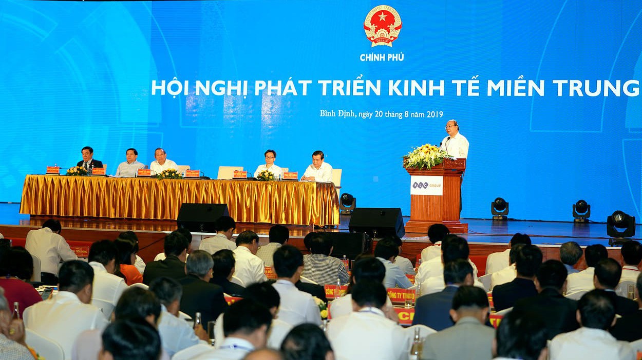 Hội nghị phát triển kinh tế miền Trung diễn ra tại Bình Định ngày 20/8.