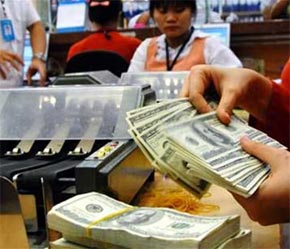 Từ tháng 8 đến nay, một loạt ngân hàng nội và ngoại, quốc doanh và cổ phần đã đưa ra chương trình phát hành kỳ phiếu USD với lãi suất cao để gọi vốn trong ngắn hạn - Ảnh: TT.