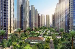 Phối cảnh tổng thể dự án.