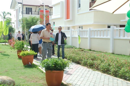 Khuôn viên khu Vường Thiên Đàng thuộc dự án EcoLakes Mỹ Phước.