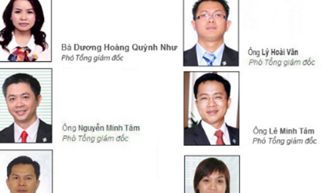 6 Phó tổng giám đốc Sacombank - Nguồn: Sacombank.