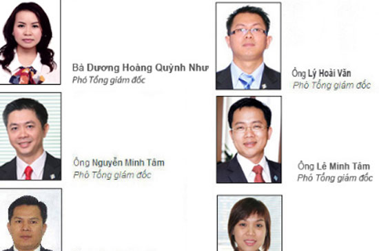 6 Phó tổng giám đốc Sacombank - Nguồn: Sacombank.