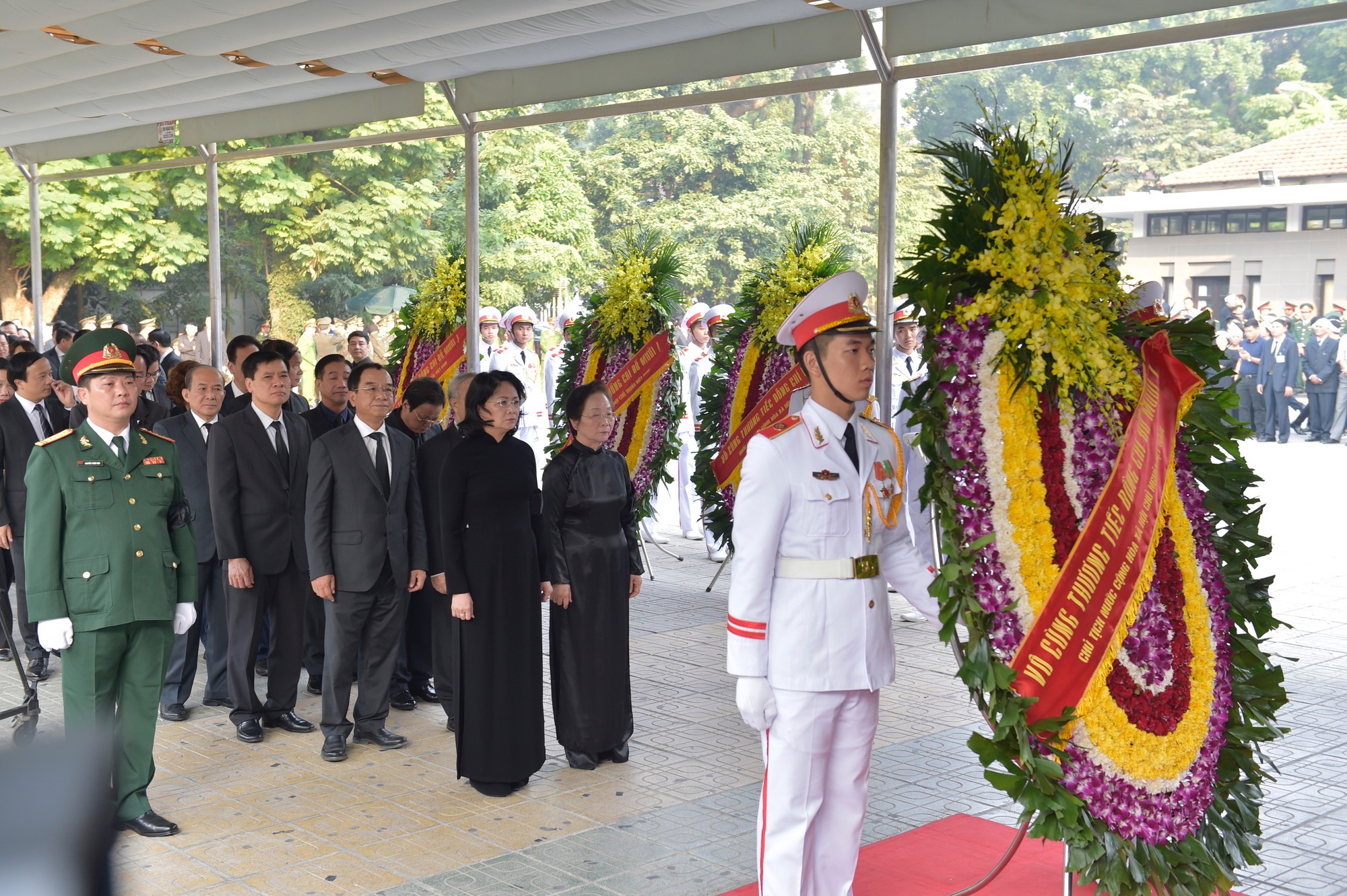 Hình ảnh lễ viếng nguyên Tổng bí thư Đỗ Mười - Ảnh 4.