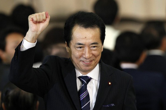 Ông Naoto Kan trở thành thủ tướng thứ 6 ở Nhật Bản trong 4 năm - Ảnh: Reuters.
