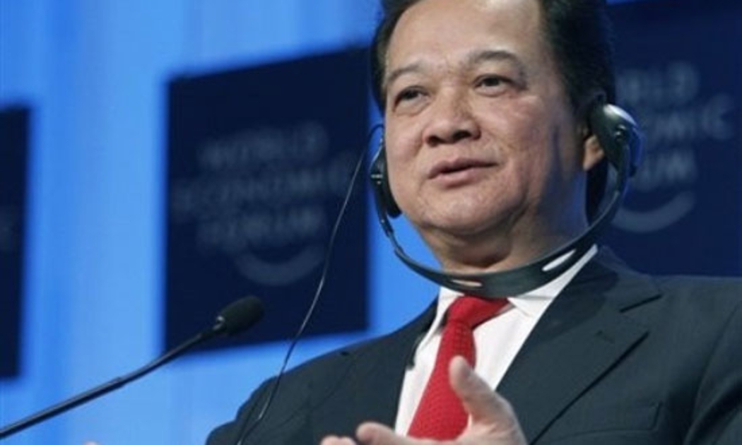 Thủ tướng phát biểu tại Diễn đàn Kinh tế Thế giới, diễn ra tại Davos, Thụy Sỹ cuối tháng 1 vừa qua - Ảnh: Reuters.