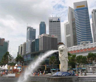 Một góc của quốc đảo sư tử.