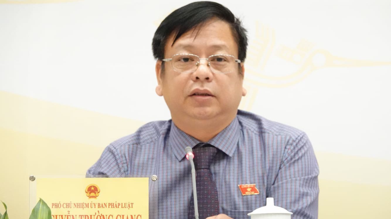 Phó chủ nhiệm Uỷ ban Pháp luật Nguyễn Trường Giang - Ảnh: Quang Phúc 
