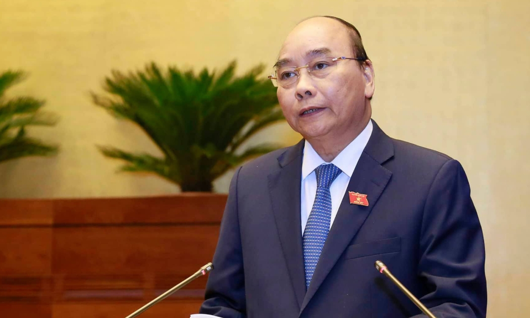 14h45 phút ngày 8/11 Thủ tướng báo cáo giải trình thêm một số vấn đề được đại biểu và cử tri quan tâm, trước khi trả lời chất vấn trực tiếp - Ảnh; Quang Phúc.