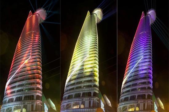 Tháp tài chính Bitexco của Việt Nam được thiết kế dựa trên hình mẫu búp sen.