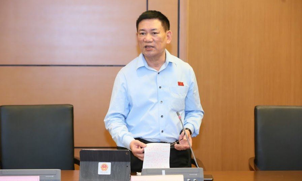 Tổng Kiểm toán Nhà nước Hồ Đức Phớc phát biểu tại tổ - Ảnh: Mỹ An