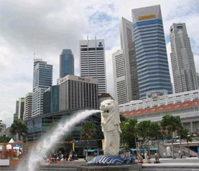 Một góc của quốc đảo Sư tử.