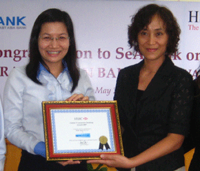 Đây là giải thưởng thứ hai cho hoạt động thanh toán quốc tế của SeABank trong năm 2007.