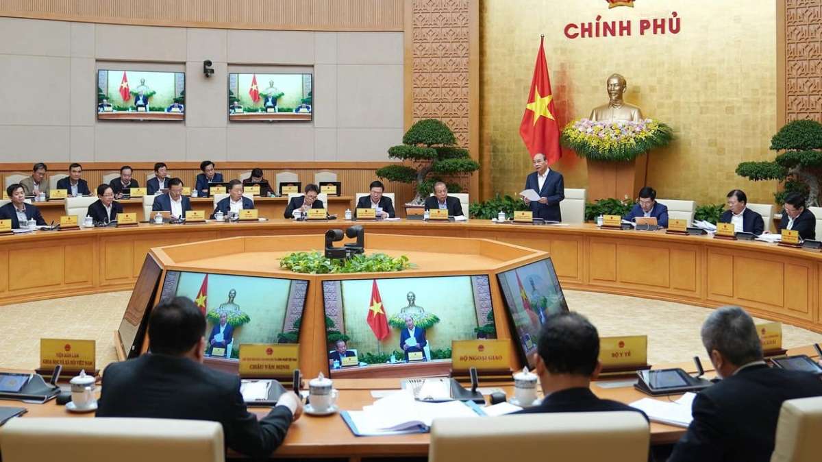 Thủ tướng Nguyễn Xuân Phúc làm Chủ tịch, nhiều thành viên khác của Chính phủ làm thành viên Ủy ban Quốc gia về Chính phủ điện tử .Trong ảnh: Phiên họp Chính phủ tháng 11 - Ảnh: CV