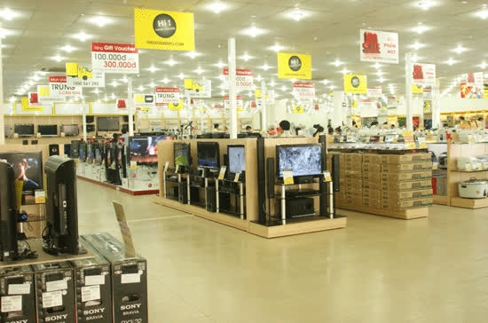 Gian hàng của Công ty Cổ phần Thương mại Thế Giới Điện Tử.