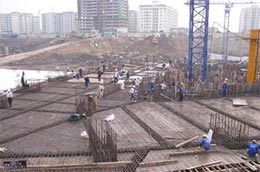 Công trường xây dựng Keangnam.
