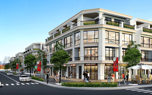 Dự án công bố ra thị trường 265 căn nhà phố thương mại hiện đại theo phong cách Singapore xanh, sạch.
