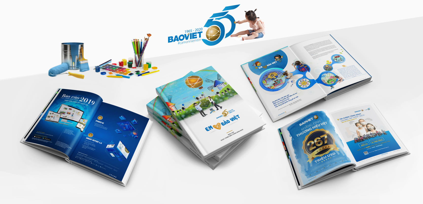 Báo cáo của Bảo Việt tăng cường sử dụng infographics để làm nổi bật thông điệp chính