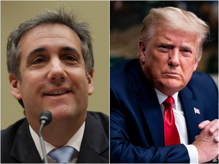 Theo tin từ Bloomberg hôm 13/1, hãng môi giới bảo hiểm Aon cũng tuyên bố cắt đứt quan hệ với Trump Organization. Hãng này từng bị cơ quan quản lý tài chính New York triệu tập vào năm 2019 sau khi luật sư thân cận của ông Trump - Michael Cohen - tố cáo rằng tổng thống thổi phồng tài sản của mình - Ảnh: Getty Images