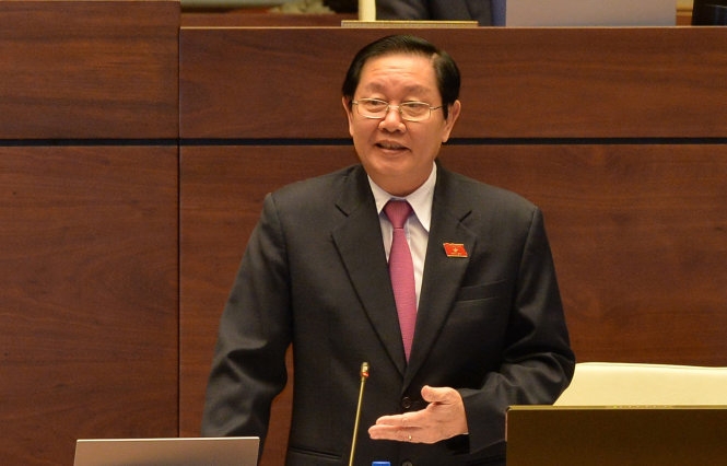 Bộ trưởng Bộ Nội vụ Lê Vĩnh Tân.<br>