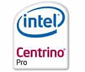Biểu tượng của Intel Centrino Pro.