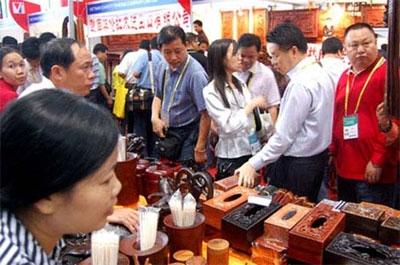 Một gian hàng của doanh nghiệp Việt Nam tại CAEXPO 2009.