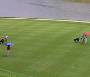 Hanoi Golf được thành lập năm 2004 với tác phẩm đầu tay là dự án sân golf Minh Trí (huyện Sóc Sơn, Hà Nội), trong đó Inter Art được giao xây dựng công trình nhà câu lạc bộ - Ảnh minh họa.