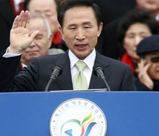 Tân Tổng thống Hàn Quốc Lee Myung-bak.