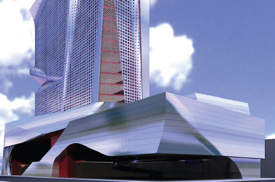 Phối cảnh một phần toà cao ốc hỗn hợp Lega Fashion House.