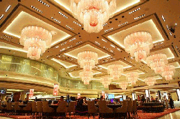Nội thất sòng bạc Starworld ở Macau, Trung Quốc.