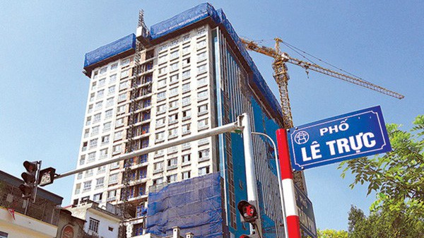 Tòa nhà 8B Lê Trực nằm trong danh sách đen của Sở Xây dựng Hà Nội.