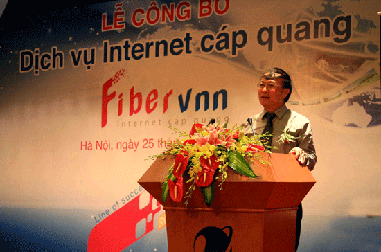Lễ công bố cung cấp dịch vụ Internet cáp quang (Fiber VNN) của VNPT.