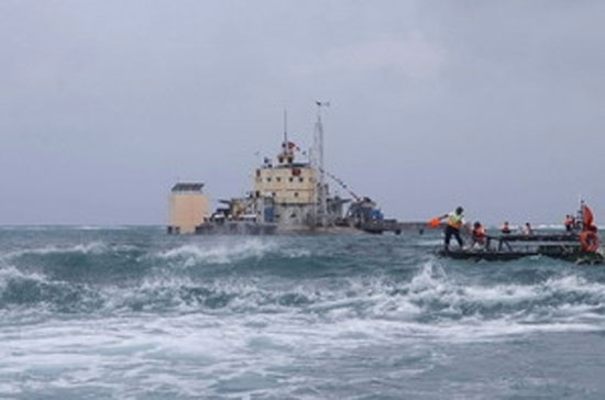 Đảo đá lớn thuộc quần đảo Trường Sa, Việt Nam - Ảnh: Thanh Vũ/TTXVN.