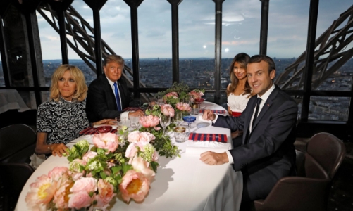 Tổng thống Pháp mời ông Trump ăn tối ở tháp Eiffel