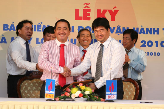 Lễ ký hợp đồng cung cấp bảo hiểm giữa PVI và BRS.
