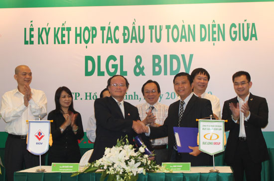 BIDV cam kết là đầu mối thu xếp, tài trợ cho DLGL và các công ty thành viên khoản tín dụng từ 12 - 13 nghìn tỷ đồng trong giai đoạn 2010 - 2015.