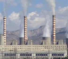 Một nhà máy phát điện ở Hy Lạp.