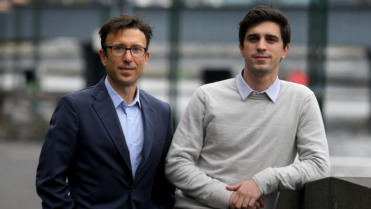 Molnar (phải) và người đồng sáng lập Afterpay Anthony Eisen - Ảnh: The Australian