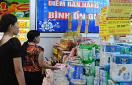 Năm 2010, Hà Nội đã chi 400 tỷ đồng để bình ổn giá đối với 9 nhóm mặt hàng.