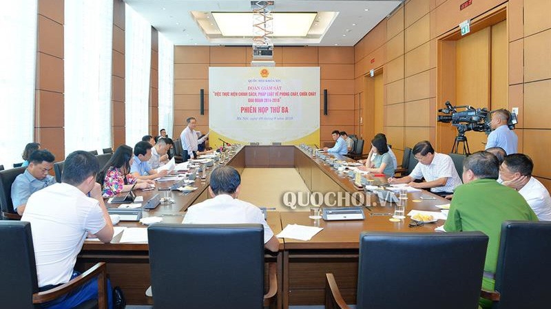 Đoàn giám sát của Quốc hội cho ý kiến báo cáo kết quả giám sát về “Việc thực hiện chính sách, pháp luật về phòng cháy và chữa cháy giai đoạn 2014 - 2018.
