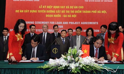 ADB cho vay 293 triệu USD xây metro tại Hà Nội