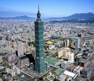 Một góc thành phố Đài Bắc (Đài Loan).